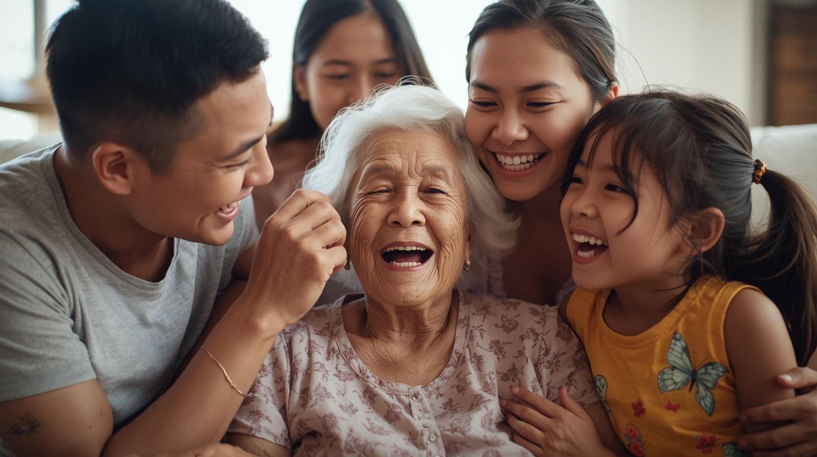 Filipino family across generations